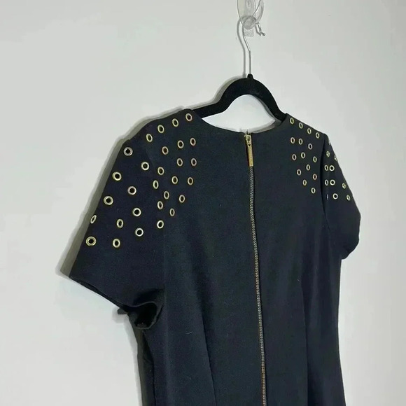 Michael Kors Black Dress with Gold Shoulder detail - Picture 7 of 7